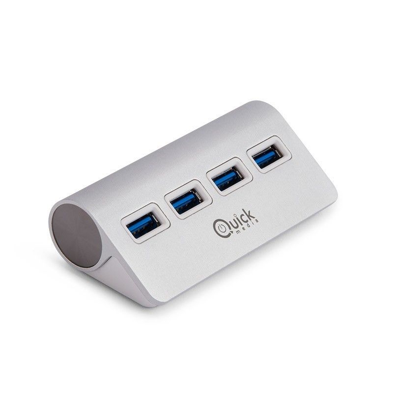 HUB USB 3.0 de 4 puertos QuickMedia QMH3.0.4P