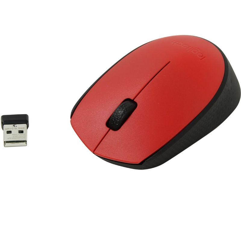 Ratón inalámbrico Logitech M171 rojo