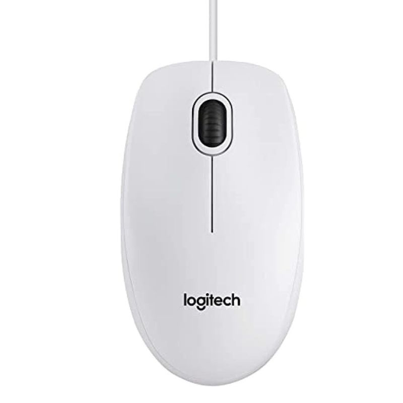 Ratón USB Logitech B100 blanco