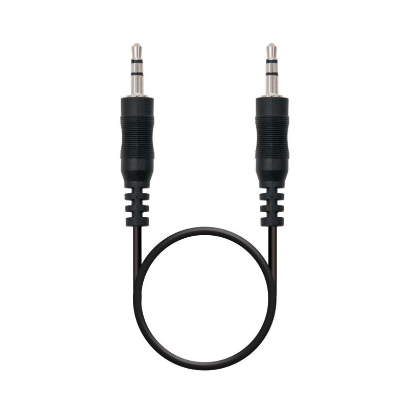 Cable de audio minijack 1,5m Nanocable 10.24.0101