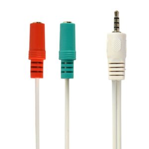 Cable adaptador minijack mancho a mic y audio